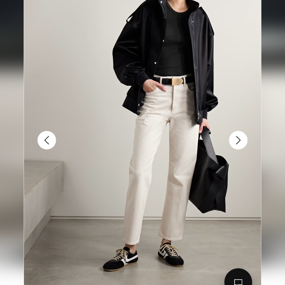 Agolde Cream High-Waisted Jeans